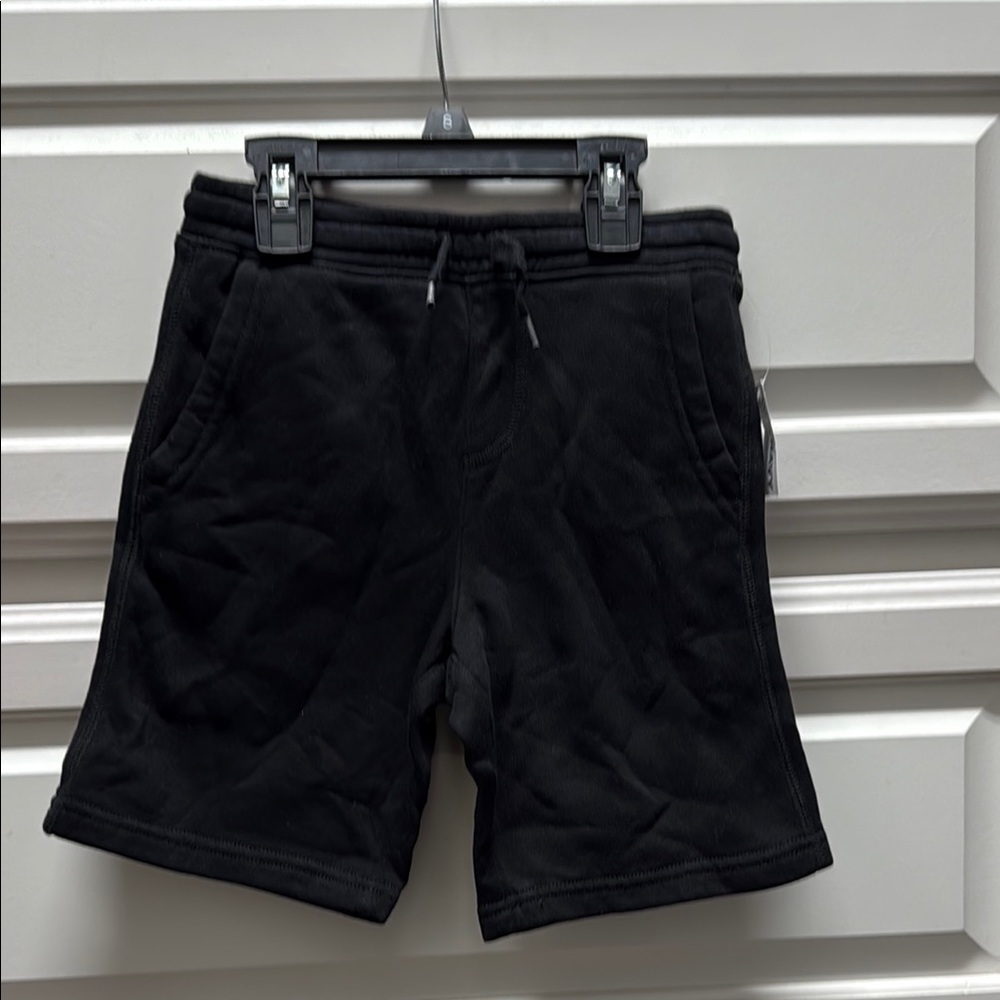 Black Athletic Shorts with Elastic Waistband